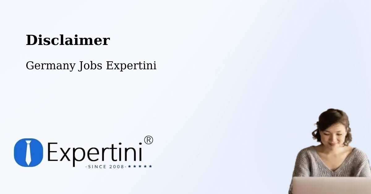 Disclaimer – Weinheim - Germany Jobs Expertini