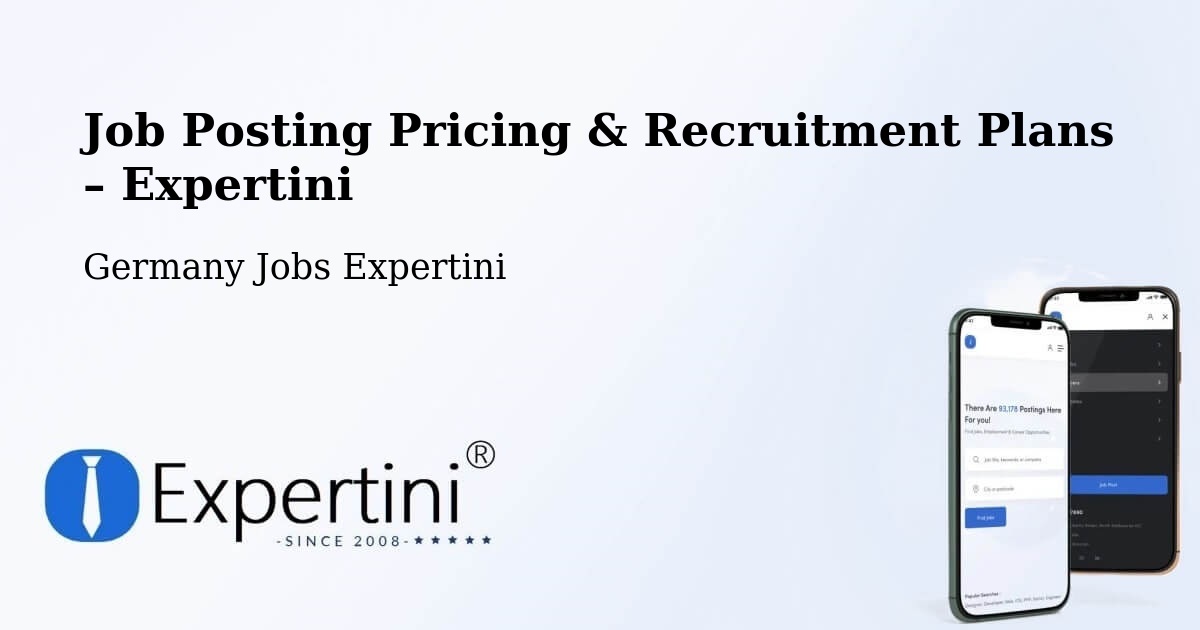 Job Posting Pricing & Recruitment Plans – Weinheim - Weinheim, Germany Jobs Expertini